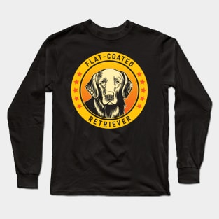 Flat-Coated Retriever Dog Portrait Long Sleeve T-Shirt